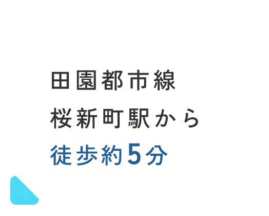 田園都市線桜新町駅から徒歩約5分